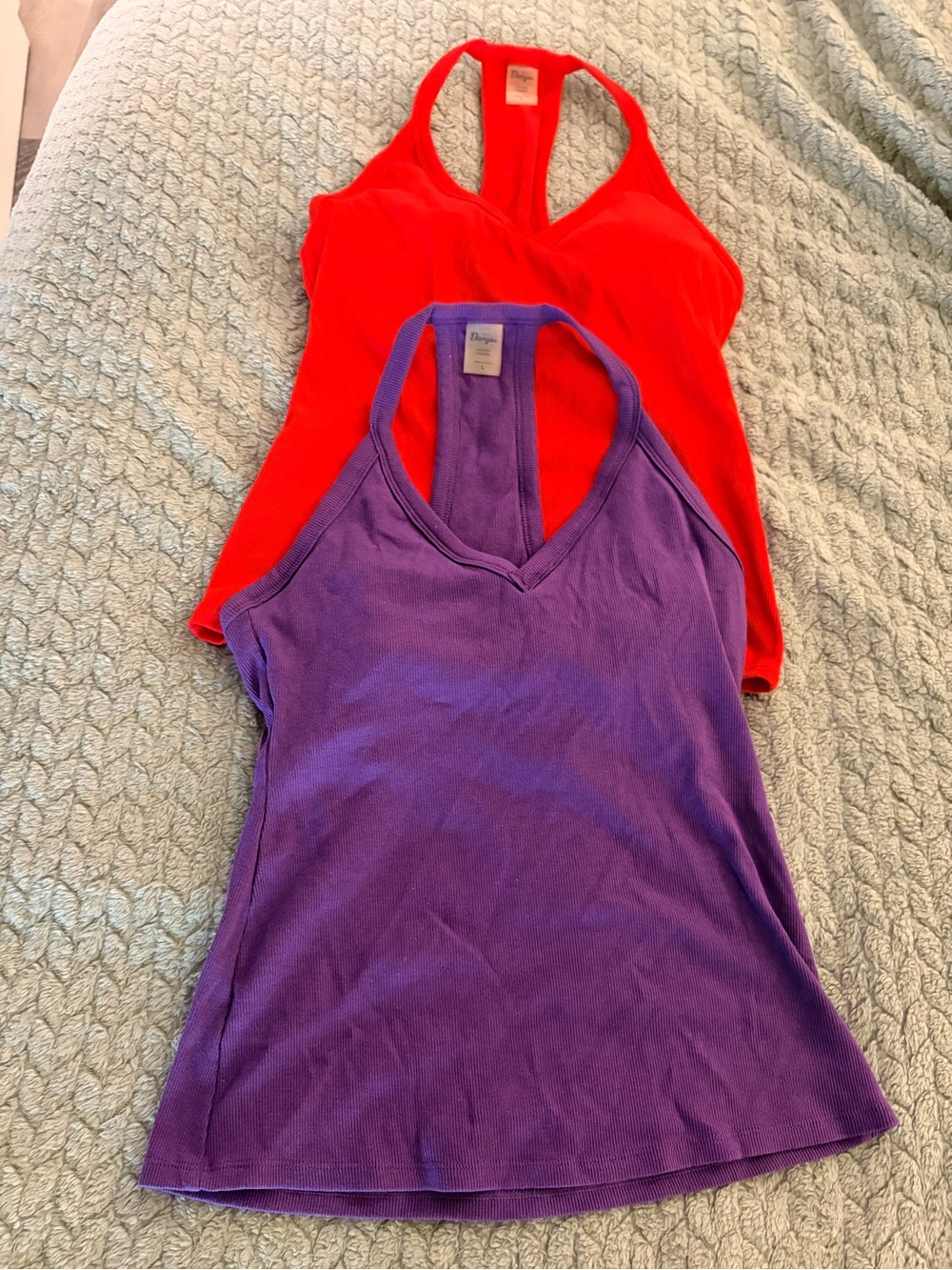 Women’s Racerback Tank Top — Purple & Red